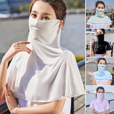 Солнцезащитный щиток для лица Ice Silk Защита шеи Летняя защита для верховой езды Активный отдых на свежем воздухе Путешествия шейный платок