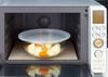Iwaki Glass Microwave Cover for Heat-Resistant Bowl, Round, 1.5L + 1.5L