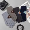Touchscreen Winter Gloves Fleece Wool Gloves Warm Knit Gloves Men