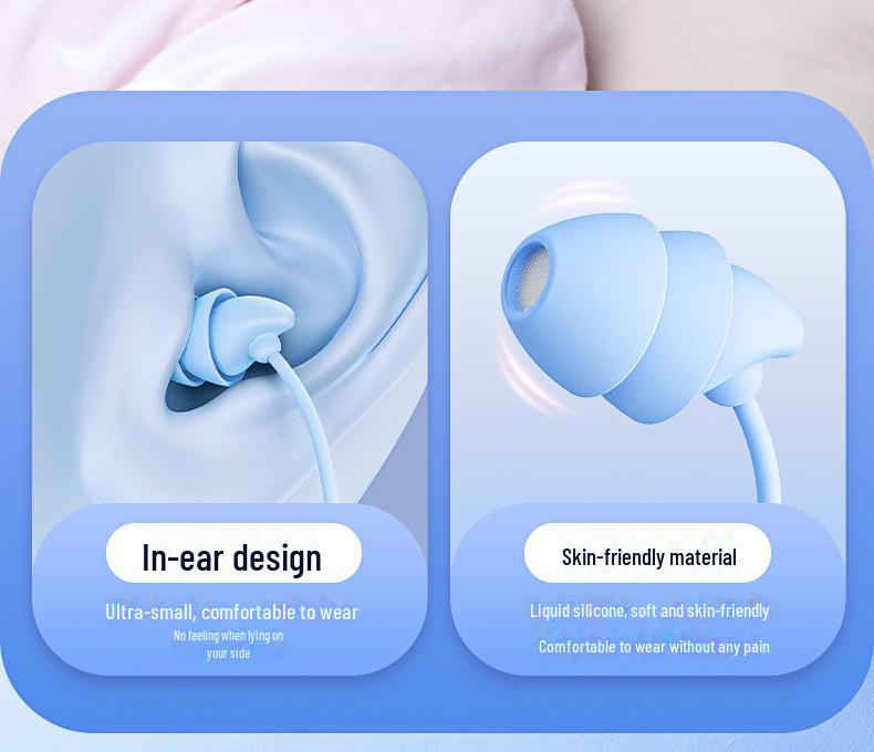 Мягкие силиконовые наушники для сна с шумоподавлением Remax — совместимы с устройствами Apple.