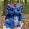 Baby Dragon Figurine Cheeky Dragon Statue Collectible Flip-off Baby Dragon