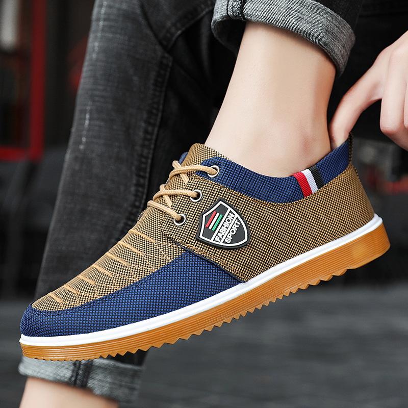 Canvas Shoes Men Classic Loafers Men Casual Shoes Breathable Walking Flat Men Shoes Sneakers Plus Size