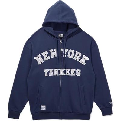 New Era Трендовая Базовая Серия SS25 Худи Свободного Кроя с Вышивкой Буквы MLB New York Yankees Унисекс худи 14529395
