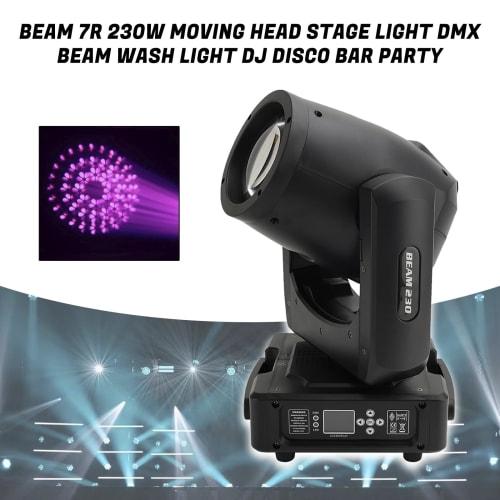 Frezon 230W Stage Lighting, Moving Light, High Brightness, Professional Stage Light, 14 Colors + White, 16 Channels, Party Light, Stage Light DMX512 C