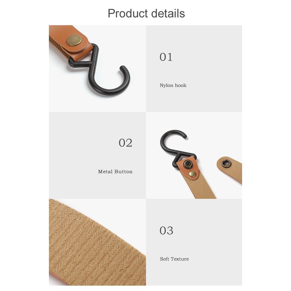 Портативный уличный крючок, S-образный крючок для кемпинга, пикника, подвесной крючок из искусственной кожи, брелок для ключей, стеллаж для хранения, полка