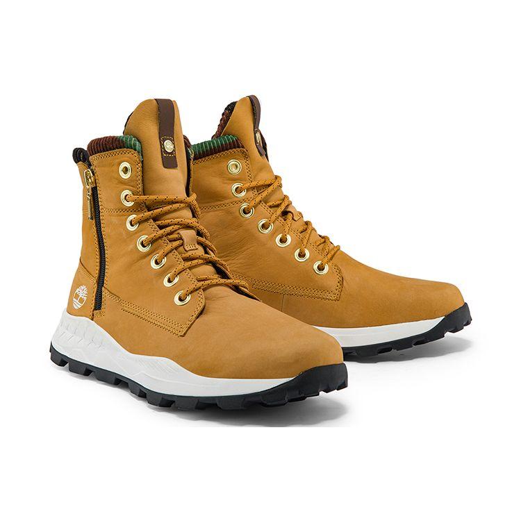Timberland Brooklyn Series Mid Calf Outdoor Sports Casual Comfortable Breathable Brooklyn Martin Boots Men boots Wheat A2JRZW