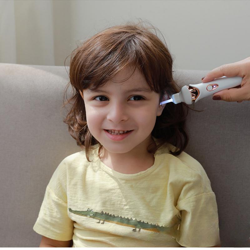 Electric Ear Wax Vacuum Cleaner Adult Ear Scoop Children's Visible Luminous Earwax Cleaner
