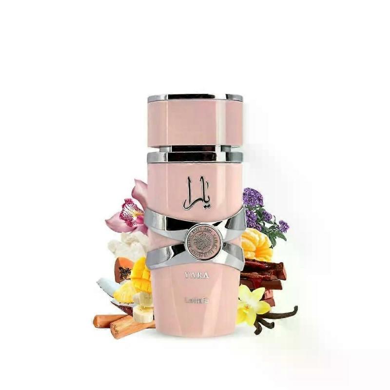 Lattafa Yara Pink Edition для женщин парфюмерная вода спрей, 3,40 унции / 100 мл Стойкий цветочный аромат Лучший подарок на День святого Валентина