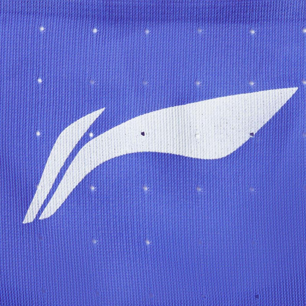 Li Ning Dragon Sparrow Skin-Friendly Breathable Simple Slim Fit Sleeveless Racing Competition Top Vest Men Tops Bright-Blue AAYV123-6