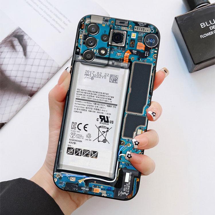 Кассетные Музыкальные Ленты Печатная Плата Чехол для Камеры Для Samsung Galaxy S24 FE S25 Ultra A05 A06 A12 A13 A16 A26 A35 A36 A56 A55 Чехол