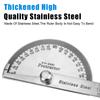Rotary Measuring Ruler Metal Angle Finder For School Office 180 Degree Protractor Stainless Steel Woodworking Tools Goniometer Angle Ruler