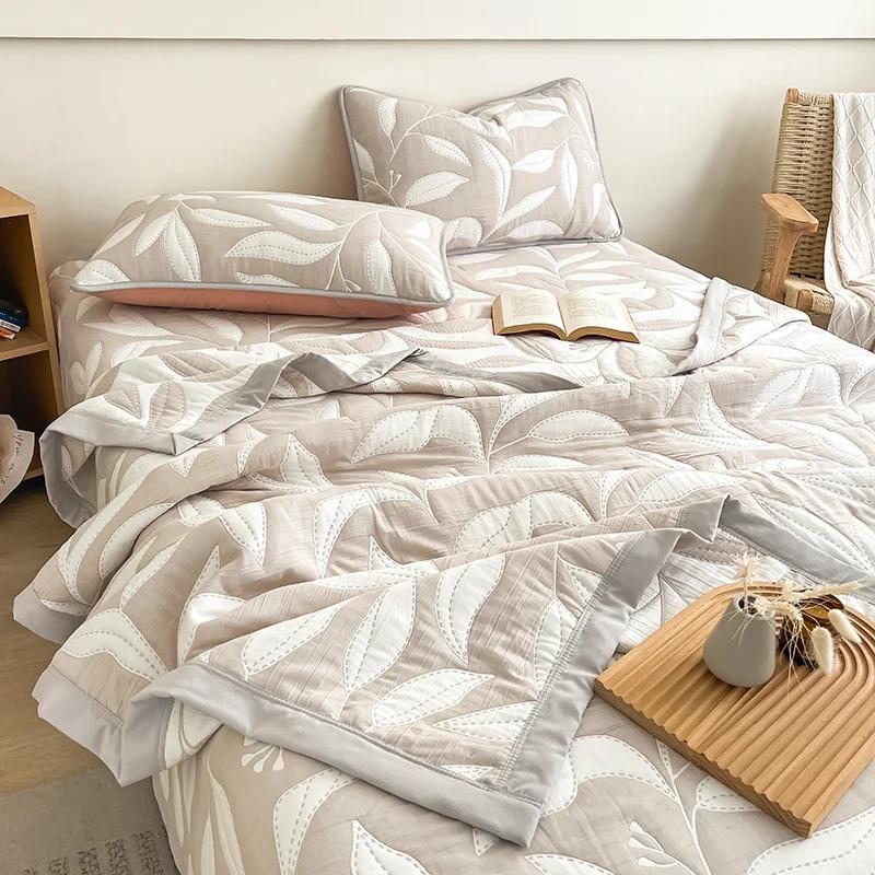 Летний плед для офиса, плед для сна на диване, шаль-плед под кондиционером, полотенце-одеяло, летнее прохладное одеяло для общежития