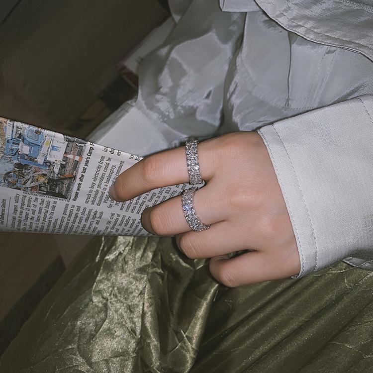 Кольцо Exaggerated Fashion Zircon Ring - Модный дизайн с открытым соединением для женщин