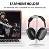 Aluminium Alloy Headphone Stand Holder Space Saving Gaming Headset Stand Rack Desktop Organizer Display Earphone Hanger Bracket