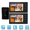 7in Video Intercom 2 Monitors Touch Doorphone Night Vision Access Doorbell System