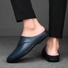 Модная повседневная обувь Дышащие мужские слипоны Натуральная кожа Туфли-мюли Мужские полуботинки Мужские тапочки класса люкс Классические лоферы