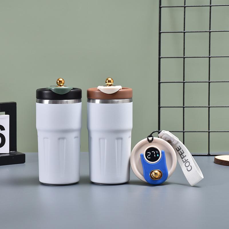Умный дисплей температуры, кофейная чашка, вакуумная чашка из нержавеющей стали 316, стакан, женская красивая портативная кружка для воды