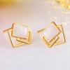 Весенние и летние новые серьги-гвоздики, серьги-гвоздики, нишевый дизайн, высококачественные изящные геометрические серьги-гвоздики для женщин