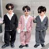 2023 Spring Boys' Korean Style Suit & Tuxedo Set for Kids - Performance & Flower Girl Dress