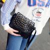 Black Women Pu Rivet Stud Crossbody Bags Female Women Messenger Bags Purses and Shoulder Bag