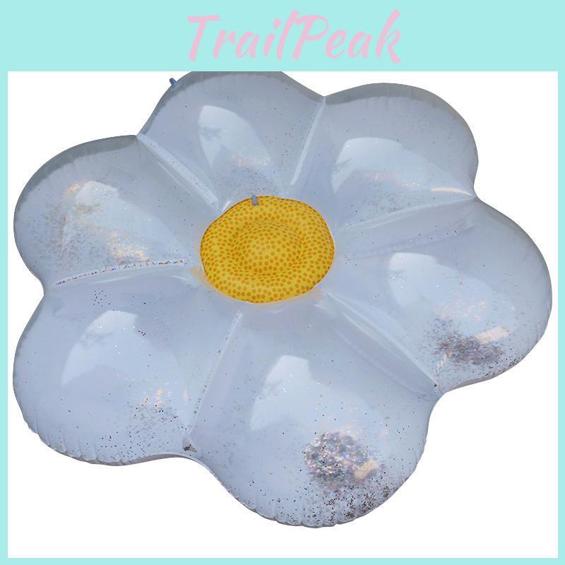 Хит продаж 160 см Взрослый надувной матрас для катания с блестящим цветочным дизайном из ПВХ материала