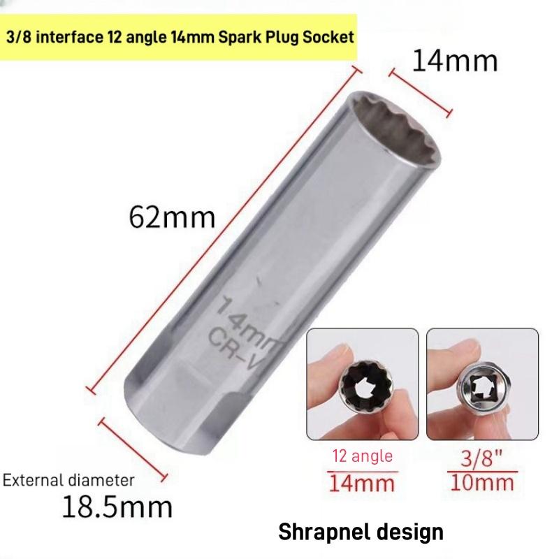 Универсальный ключ для свечей зажигания, магнитный ключ для снятия осколков свечей зажигания, автоматический инструмент для ремонта 12/14/16 мм