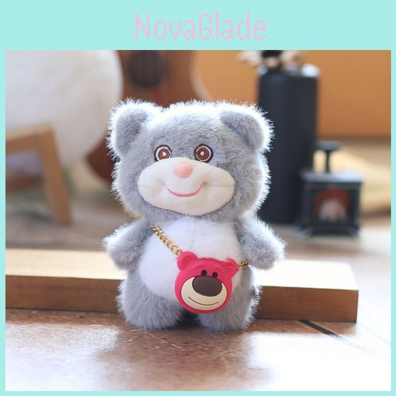 Adorable Bear Plush Doll For Girls School Backpack And Gift Use