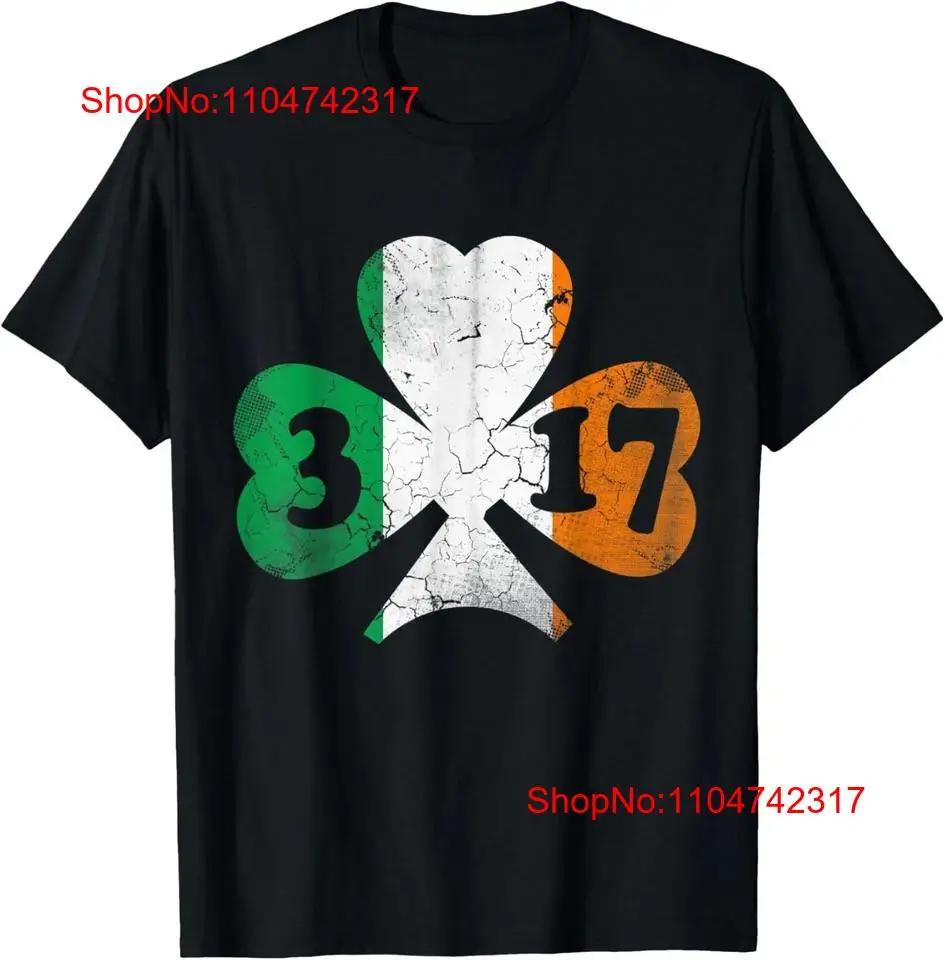 St Patricks Day Irish Flag Shamrock Ireland Vintage T Shirt vintage Washed Stylish homme Breathable Versatile designer clothes