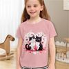T Shirt For Girls Animal Cat Cartoon Girl T Shirts Kids Gift Tee Short Sleeve Casual Top Tee Children's Clothing