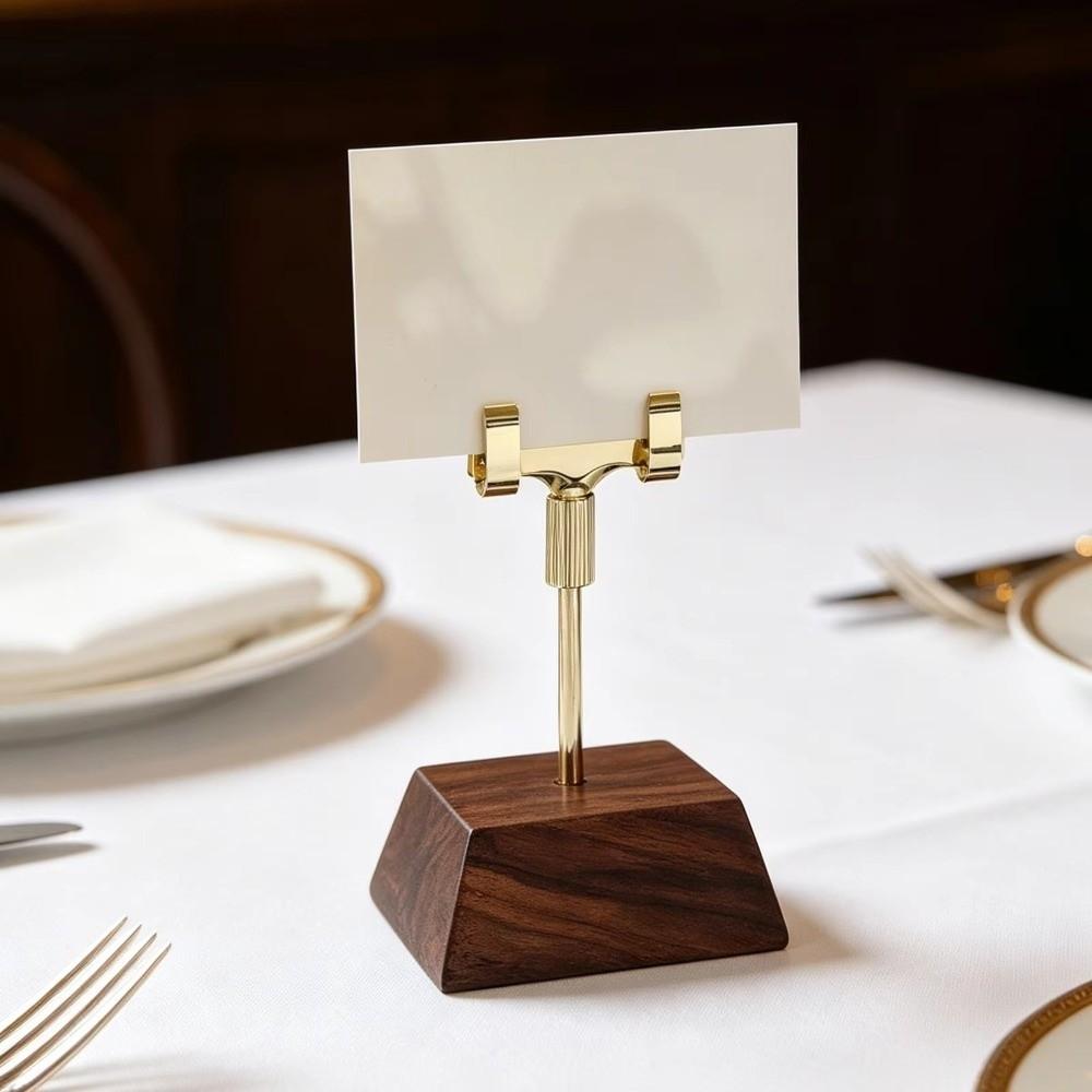 Adjustable Menu Card Clip Stand Metal Table Number Holder Table Sign Holder Wedding Table Number