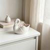 Ceramic Duck Tealight Candle Holders for Dining Table Decors, Decorative Tabletop Succulents Planter Vases for Shelf, Mantels, Sideboard