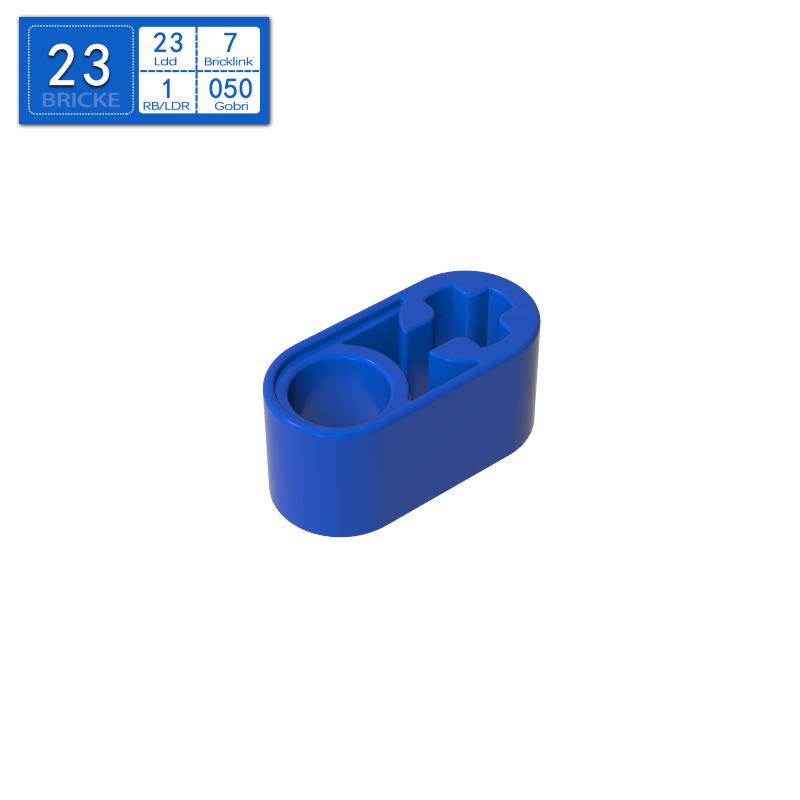 BRICKE 1x2 Brick with Axle Hole Arm, Compatible with LEGO 60483, 40147, and 74695 Building Blocks.