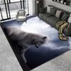 Ковер с волком, 3D напольный коврик с животными для ванной комнаты, большой фланелевой ковер, мебель для гостиной, спальни, ковер для гостиной, прикроватный коврик