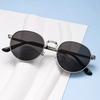 Retro Punk Sunglasses Men and Women Trendy Hip Hop Disco Jumping Oval Sun Glasses