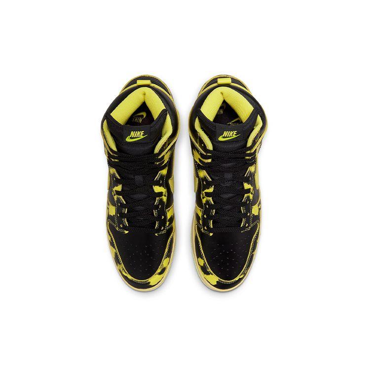 Nike Кроссовки унисекс Dunk High 1985 Yellow Acid Wash Black Varsity-Maize DD9404-001