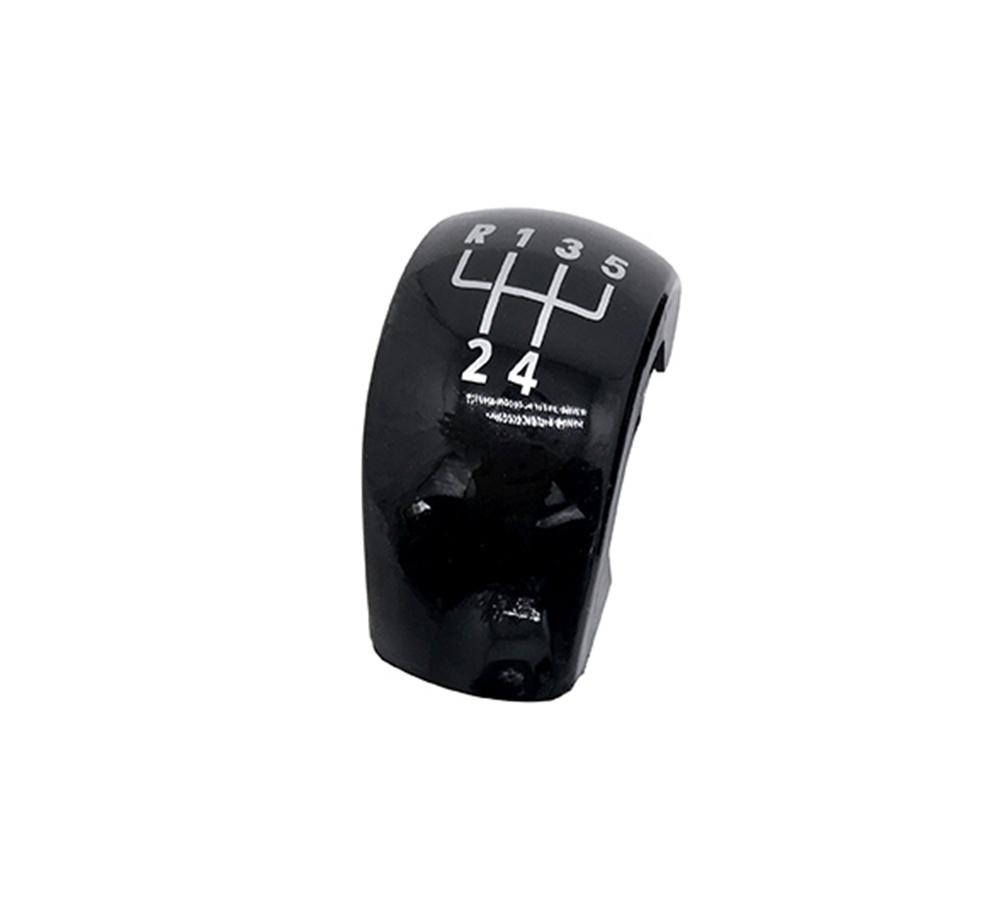 5-скоростная ручка переключения передач, кнопка-кнопка, крышка, пластиковый хром, черный, серебристый цвет для Skoda Octavia MK2 II (04-08), II ФЛ (08-11)