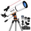 Астрономический телескоп 150x или более для начинающих, большая апертура 80 мм, фокусное расстояние 500 мм. Взрослые могут использовать телескоп для наблюдения за кратерами и кольцами.