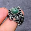 Натуральный индийский моховой агат драгоценный камень ювелирное кольцо из стерлингового серебра 925 пробы размер 10 m4I98