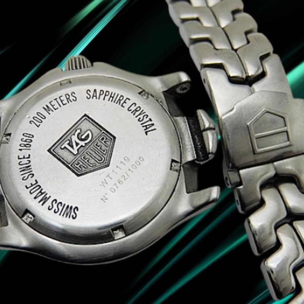 Tag Heuer Профессиональный 200 Ref. WT1119.BA0551 Нержавеющая сталь Зеленый циферблат Браслет S-Link Кварцевые Ограниченная серия 1000 шт. Б/у