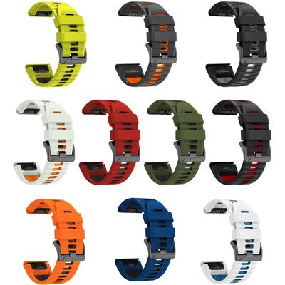 22 26 мм силиконовый ремешок для часов для Garmin Fenix 8 7 7X 6X 6 Pro 5 5XPlus Epix Gen2 Enduro2 браслет с быстросъемным креплением