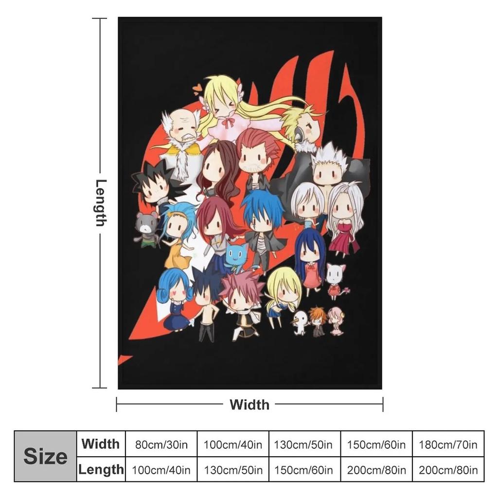 Одеяло «Хвост Феи» в стиле аниме, милое одеяло, диваны, идеи подарков на день Святого Валентина, тонкое одеяло