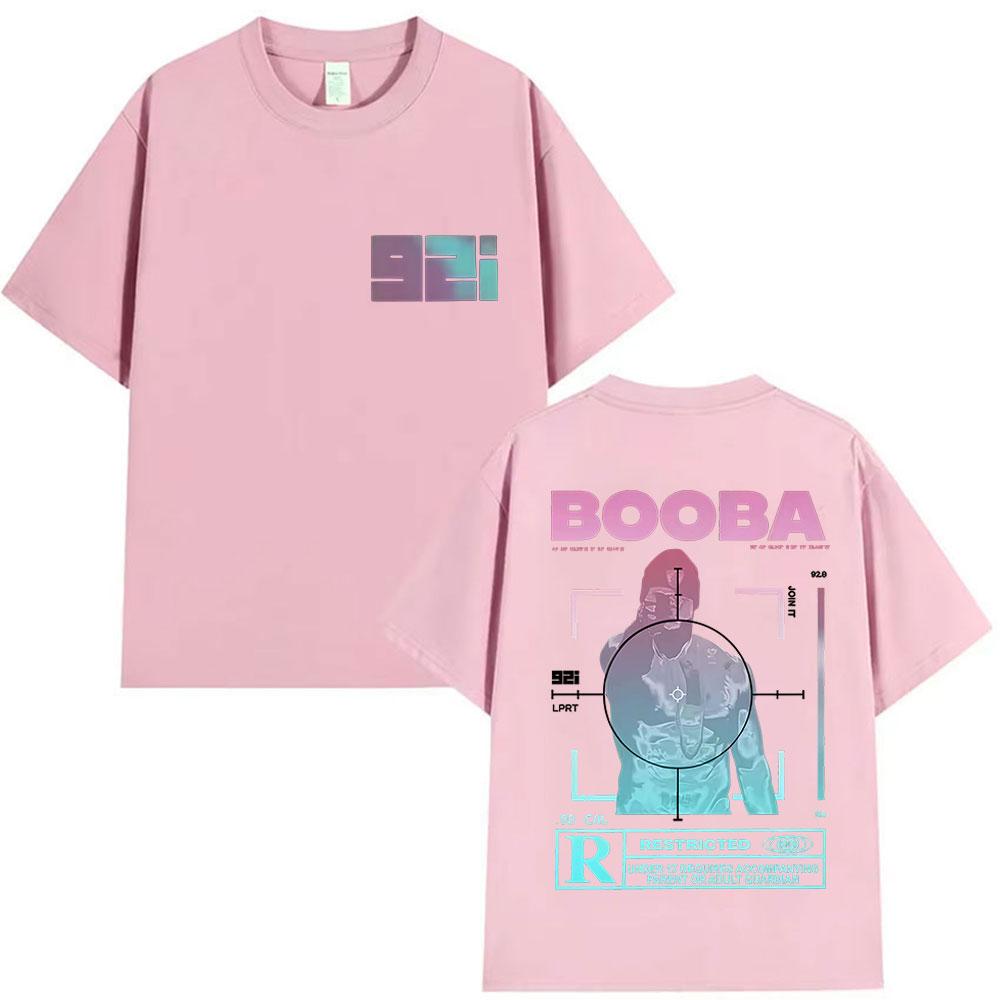 Rapper BOOBA B2O Tour 2025 Graphic T Shirts Men's Hip Hop Gothic Short Sleeve T-shirt Retro High Quality Cotton Tees Streetwear