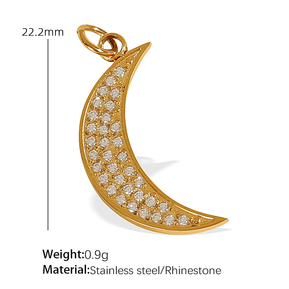 Exquisite Diy Diverse Diamond Pendant Accessories Stainless Steel Gold Plated Versatile Pendant Collection