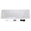 Mechanical Gaming Keyboard 100 Keys Transparent Keycaps White Switches Hot Swappable RGB Backlit