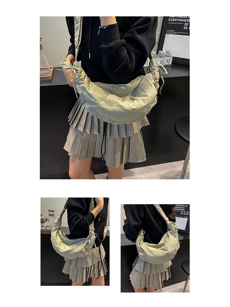 2025 New Fashion Pleated Dumpling Bag: Versatile, Casual Large Capacity Shoulder & Crossbody Bag