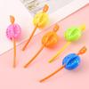 10/40Pcs Pull Strip Spinning Top Toy Kids Colorful Plastic Gyroscope Portable Mini Spinner