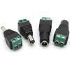 No Soldering Required Male Female CCTV Monitoring Video Cable Plug Connector for Home Indoor Surveillance Cabling