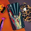 Rock Roll Skull Bumper Case For iPhone 14 15 16 Pro Max 11 12 13 Pro Max Mini XR 16e 16 15 Plus Phone Cover