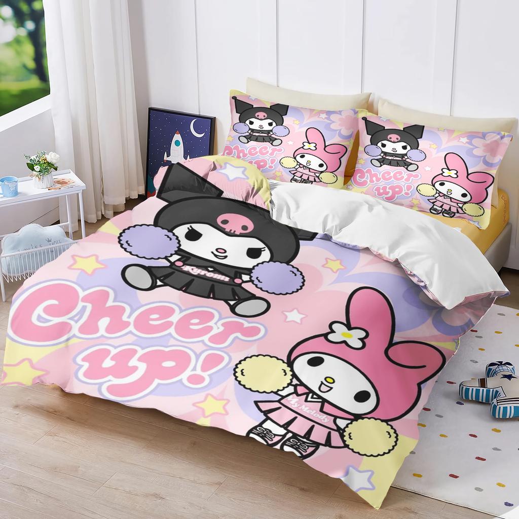My Melody 3-предметный 1 пододеяльник Один комплект постельного белья Comforte Luxus Изысканный подарок на день рождения Полиэстер Домашний декор