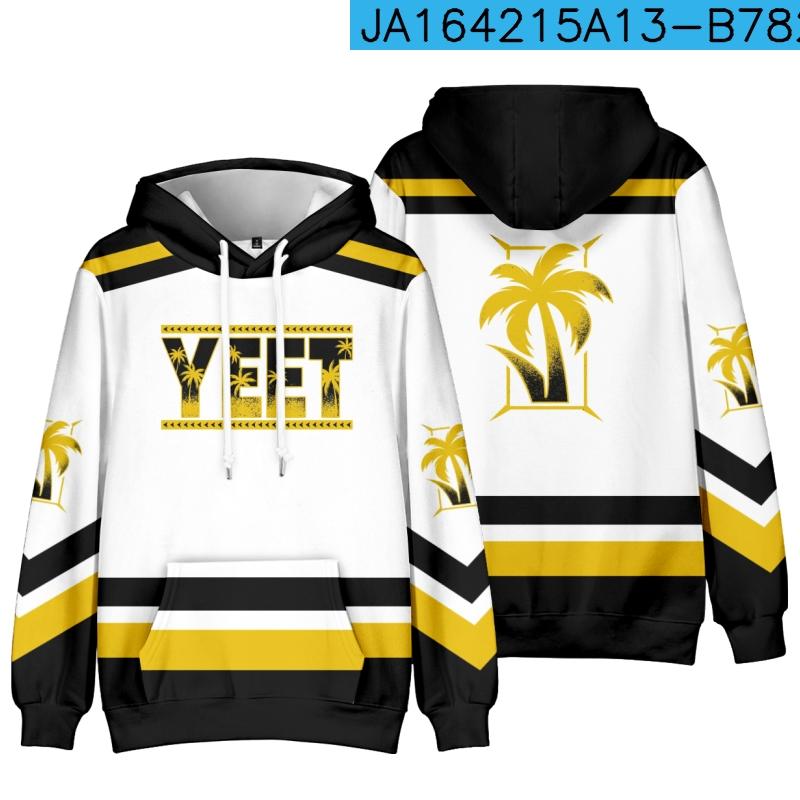 Coastal Tree Slogan Series Print Hoodie, Multiple Color Block Palm and Letter Graphics Full Graphic Loose Pullover, Great for Vacation Themed Outings